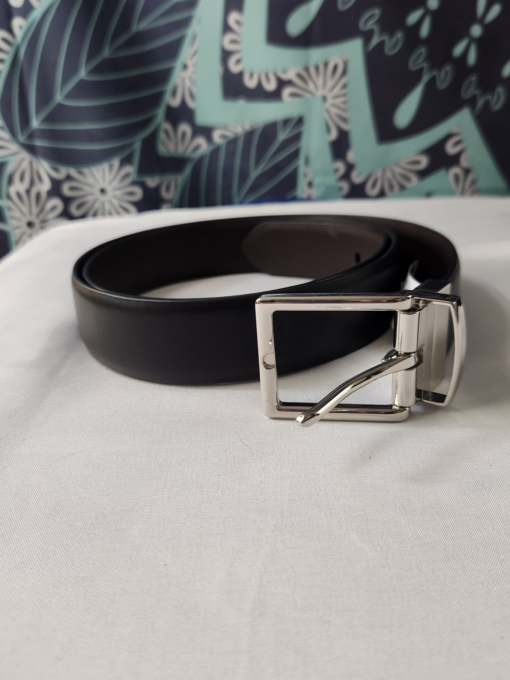 ⭐️NWT Calvin Klein Women Reversible Belt Black Silver Buckle XL Office Preppy